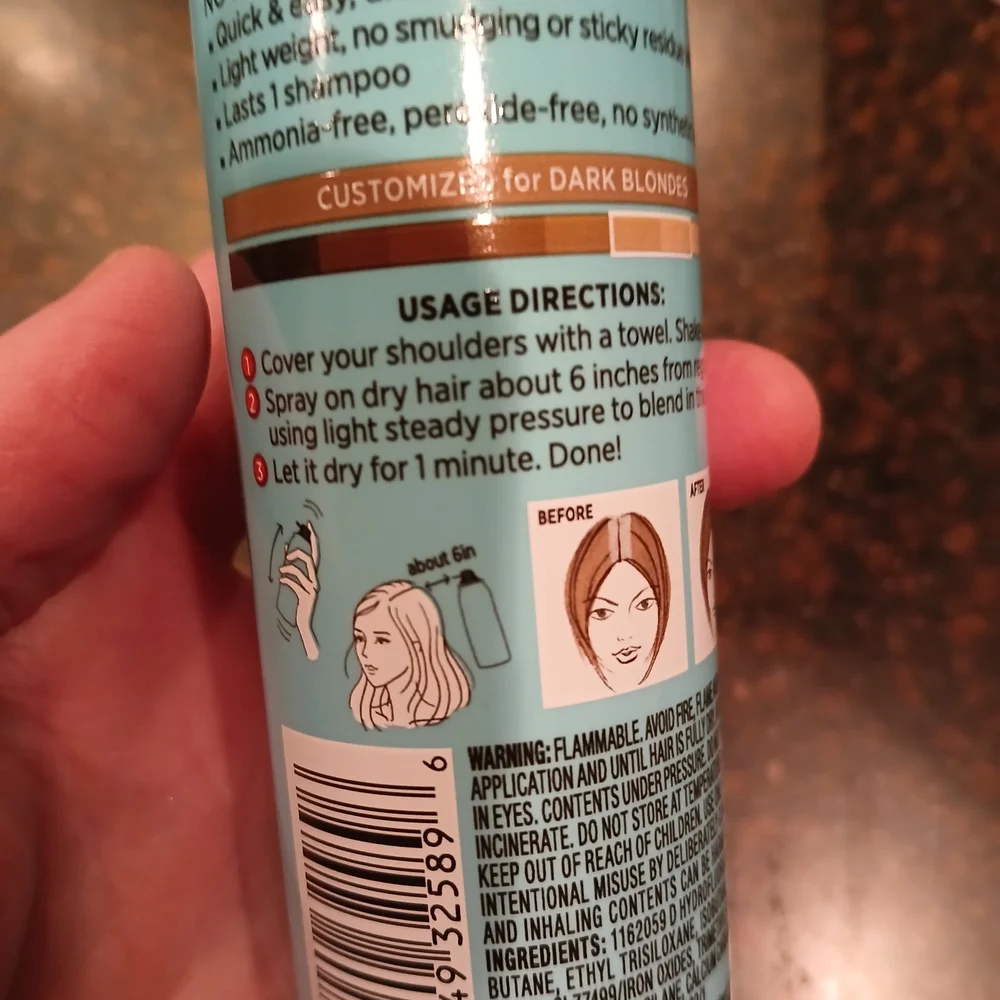 L'oreal Magic Root Cover Up - Dark Blonde Temporary Concealer Spray